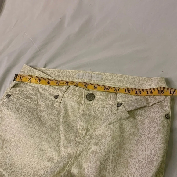 "Golden Glam: Rock & Republic Hamburg Pants, Size 8 - Metallic Shine  & Stylish. - Picture 6 of 8